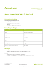 SecuOne EPDM kit 600 ml - TF